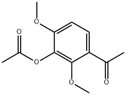 3'-ACETOXY-2',4'-DIMETHOXYACETOPHENONE Structural