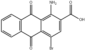 1-amino-4-bromo-9,10-dioxo-9,10-dihydroan thracene-2-carboxylic acid Structural