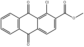 methyl 1-chloro-9,10-dioxo-9,10-dihydroanthracene-2-carboxylate Structural