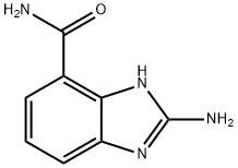 1H-Benzimidazole-4-carboxamide,2-amino-(9CI) Structural