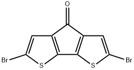 2,6-Dibromo-4H-cyclopenta-[1,2-b:5,4-b']dithiophen-4-one Structural