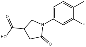 1-(3-FLUORO-4-METHYLPHENYL)-5-OXOPYRROLIDINE-3-CARBOXYLIC ACID