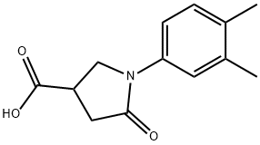 1-(3,4-DIMETHYLPHENYL)-2-OXOPYRROLIDINE-4-CARBOXYLIC ACID Structural