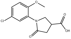 1-(5-CHLORO-2-METHOXYPHENYL)-5-OXO-3-PYRROLIDINECARBOXYLIC ACID Structural