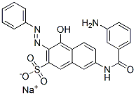 sodium 7-[(3-aminobenzoyl)amino]-4-hydroxy-3-(phenylazo)naphthalene-2-sulphonate 