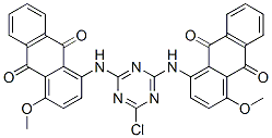 1,1'-[(6-Chloro-1,3,5-triazine-2,4-diyl)diimino]bis[4-methoxy-9,10-anthraquinone]