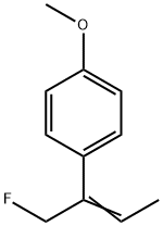 Benzene, 1-[1-(fluoromethyl)-1-propenyl]-4-methoxy- (9CI) Structural
