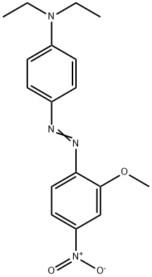 N,N-DIETHYL-4-[(2-METHOXY-4-NITRO)PHENYLAZO]ANILINE Structural