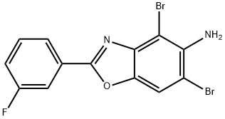 4,6-DIBROMO-2-(3-FLUOROPHENYL)-1,3-BENZOXAZOL-5-AMINE