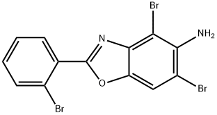 4,6-DIBROMO-2-(2-BROMOPHENYL)-1,3-BENZOXAZOL-5-AMINE Structural