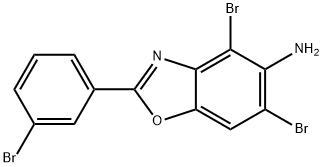 4,6-DIBROMO-2-(3-BROMOPHENYL)-1,3-BENZOXAZOL-5-AMINE Structural