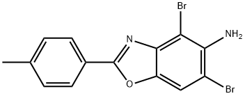 4,6-DIBROMO-2-(4-METHYLPHENYL)-1,3-BENZOXAZOL-5-AMINE Structural