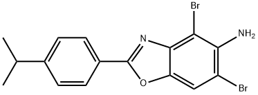 4,6-DIBROMO-2-(4-ISOPROPYLPHENYL)-1,3-BENZOXAZOL-5-AMINE