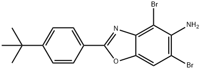 4,6-DIBROMO-2-(4-TERT-BUTYLPHENYL)-1,3-BENZOXAZOL-5-AMINE