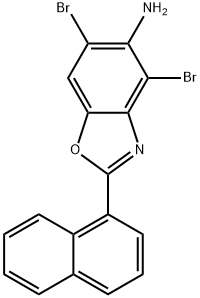 4,6-DIBROMO-2-(1-NAPHTHYL)-1,3-BENZOXAZOL-5-AMINE Structural