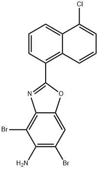 4,6-DIBROMO-2-(5-CHLORO-1-NAPHTHYL)-1,3-BENZOXAZOL-5-AMINE