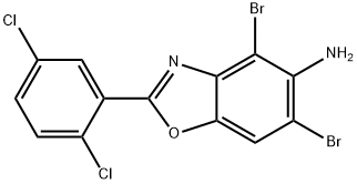 4,6-DIBROMO-2-(2,5-DICHLOROPHENYL)-1,3-BENZOXAZOL-5-AMINE Structural