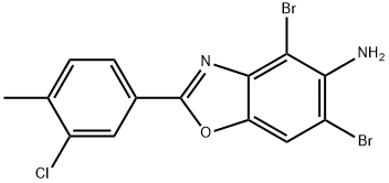 4,6-DIBROMO-2-(3-CHLORO-4-METHYLPHENYL)-1,3-BENZOXAZOL-5-AMINE