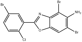 4,6-DIBROMO-2-(5-BROMO-2-CHLOROPHENYL)-1,3-BENZOXAZOL-5-AMINE