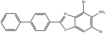 2-(1,1'-BIPHENYL-4-YL)-4,6-DIBROMO-1,3-BENZOXAZOL-5-AMINE Structural