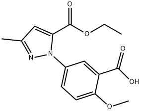 5-(5-(ETHOXYCARBONYL)-3-METHYL-1H-PYRAZOL-1-YL)-2-METHOXYBENZOIC ACID