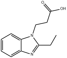 1H-Benzimidazole-1-propanoicacid,2-ethyl-(9CI) Structural