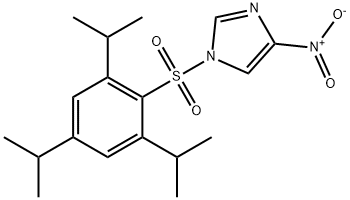 1-(2,4,6-TRIISOPROPYLBENZENESULFONYL)-4-NITROIMIDAZOLE Structural