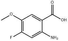 Benzoic acid, 2-amino-4-fluoro-5-methoxy- (9CI) Structural