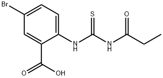 5-BROMO-2-[[[(1-OXOPROPYL)AMINO]THIOXOMETHYL]AMINO]-BENZOIC ACID