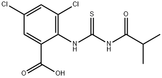 3,5-DICHLORO-2-[[[(2-METHYL-1-OXOPROPYL)AMINO]THIOXOMETHYL]AMINO]-BENZOIC ACID