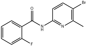 N-(5-bromo-6-methyl-2-pyridinyl)-2-fluorobenzamide Structural