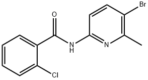 N-(5-bromo-6-methyl-2-pyridinyl)-2-chlorobenzamide Structural