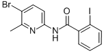 N-(5-BROMO-6-METHYL-2-PYRIDINYL)-2-IODO-BENZAMIDE Structural