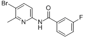 BENZAMIDE, N-(5-BROMO-6-METHYL-2-PYRIDINYL)-3-FLUORO Structural