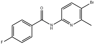 N-(5-bromo-6-methyl-2-pyridinyl)-4-fluorobenzamide