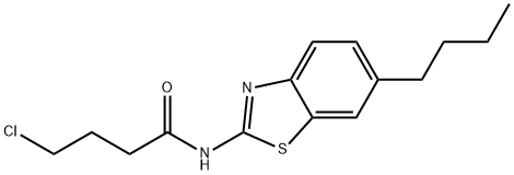 BUTANAMIDE, N-(6-BUTYL-2-BENZOTHIAZOLYL)-4-CHLORO-