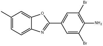 2,6-DIBROMO-4-(6-METHYL-1,3-BENZOXAZOL-2-YL)ANILINE Structural