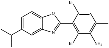 2,4-DIBROMO-3-(5-ISOPROPYL-1,3-BENZOXAZOL-2-YL)-6-METHYLANILINE