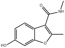 6-Hydroxy-N,2-dimethylbenzofuran-3-carboxamide Structural