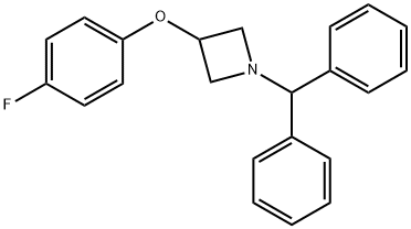 1-Benzhydryl-3-(4-fluorophenoxy)azetidine Structural