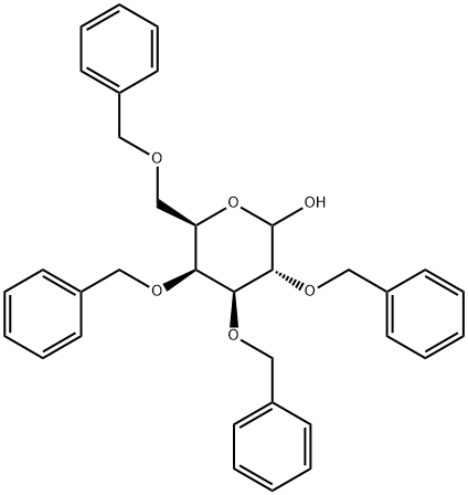 2,3,4,6-TETRA-O-BENZYL-D-GALACTOPYRANOSE Structural