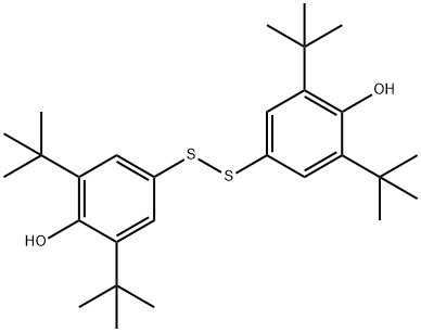4,4'-(Disulfanediyl)bis(2,6-di-tert-butylphenol) Structural Picture