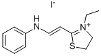 2-(BETA-ANILINO)VINYL-3-ETHYL THIAZOLIUM IODIDE