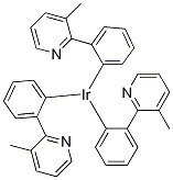 Tris[2-(3-methyl-2-pyridinyl)phenyl]iridium Structural