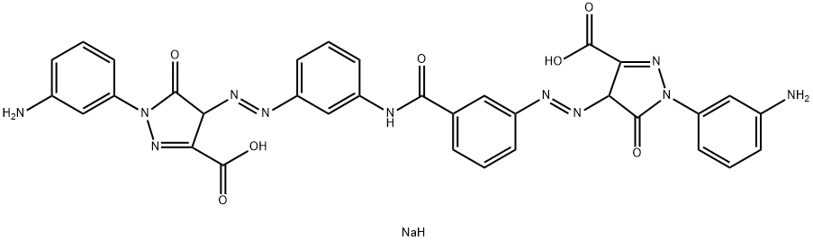 disodium 1-(3-aminophenyl)-4-[[3-[[3-[[1-(3-aminophenyl)-3-carboxylato-4,5-dihydro-5-oxo-1H-pyrazol-4-yl]azo]benzoyl]amino]phenyl]azo]-4,5-dihydro-5-oxo-1H-pyrazole-3-carboxylate  