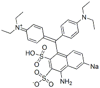 N-[4-[(4-Amino-3-sulfonato-6-sodiosulfo-1-naphthalenyl)[4-(diethylamino)phenyl]methylene]-2,5-cyclohexadien-1-ylidene]-N-ethylethanaminium