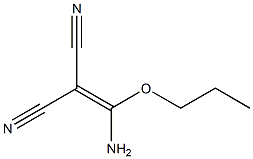 Propanedinitrile,  2-(aminopropoxymethylene)- Structural