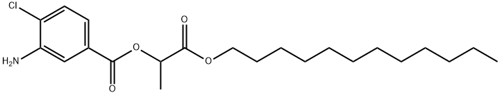 3-Amino-4-chlorobenzoic acid 2-dodecyloxy-1-methyl-2-oxoethyl ester