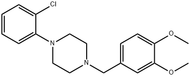 1-(3,4-Dimethoxybenzyl)-4-(2-chlorophenyl)piperazine