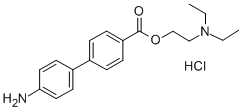 4-Biphenylcarboxylic acid, 4'-amino-, 2-(diethylamino)ethyl ester, hydrochloride